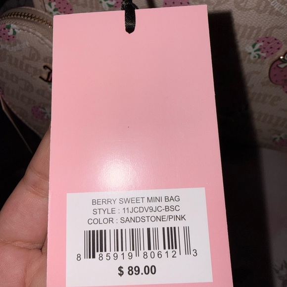 Juicy Couture Berry Sweet Mini Bag with Berry Sweet Coin Purse & Matching Wallet - Picture 11 of 12
